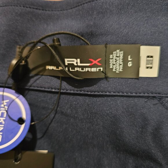 RLX Ralph Lauren Men's 1/4 Zip Performance Wicking Pullover Red‎ Blue Large NWT - Picture 7 of 8